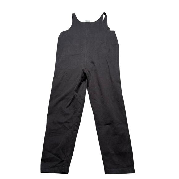 JUNGMAVEN Wash Black Oversized Overalls Women's Size Large Button Front Hemp - Picture 7 of 10